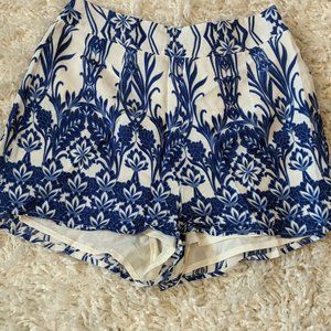 Luxxel Blue and White Shorts Small